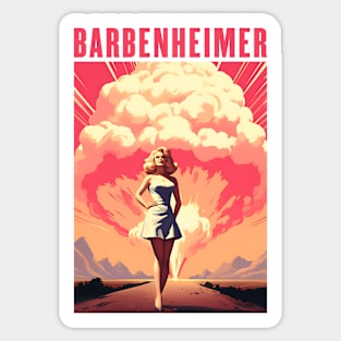 Barbenheimer Sticker